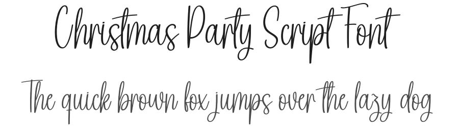 Christmas Party Script Font by creativeletter — Script Handwritten Font