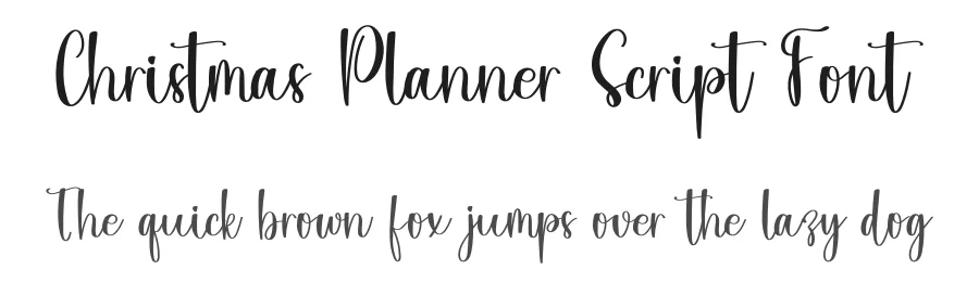 Christmas Planner Script Font by inermediaSTUDIO — Script Handwritten Font