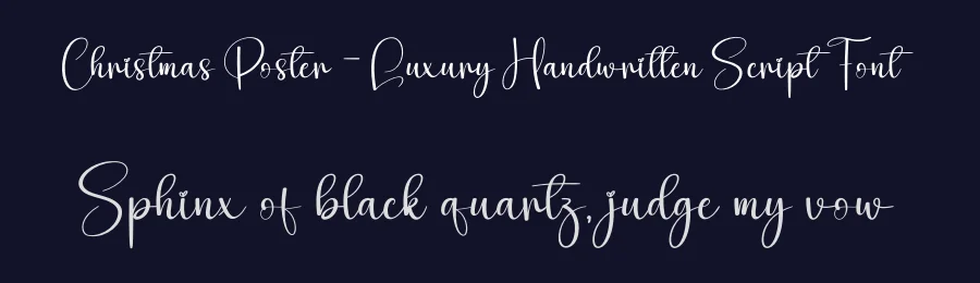 Christmas Poster – Luxury Handwritten Script Font by creativeletter — Script Handwritten Font — thumbnail 2