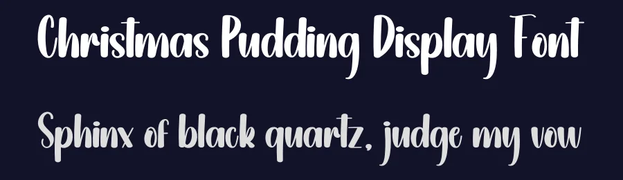 Christmas Pudding Display Font by creativeletter — Display Font — thumbnail 2