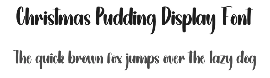 Christmas Pudding Display Font by creativeletter — Display Font