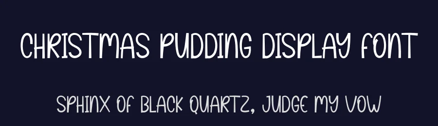 Christmas Pudding Display Font by creativeletter — Display Font — thumbnail 2