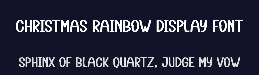 Christmas Rainbow Display Font by creativeletter — Display Font — thumbnail 2