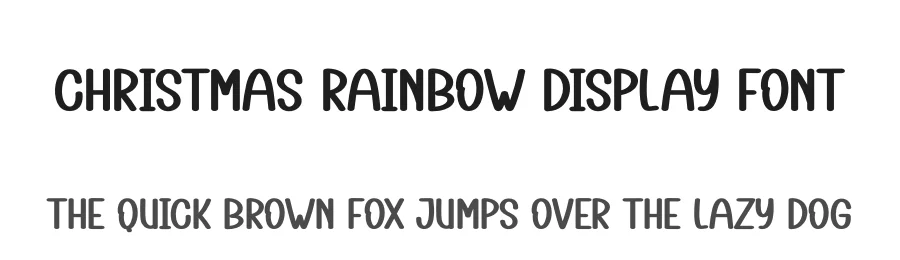 Christmas Rainbow Display Font by creativeletter — Display Font
