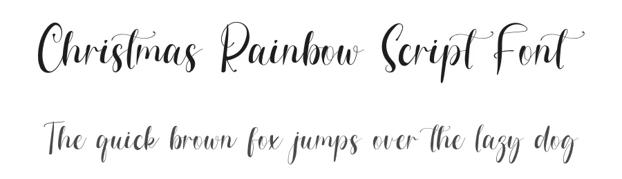Christmas Rainbow Script Font by inermediaSTUDIO — Script Handwritten Font