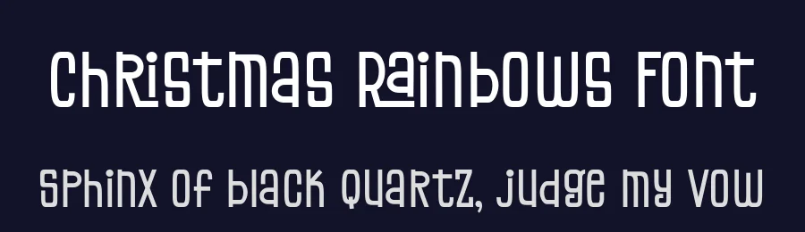 Christmas Rainbows Font by Dreamink Studio — Display Font — thumbnail 2