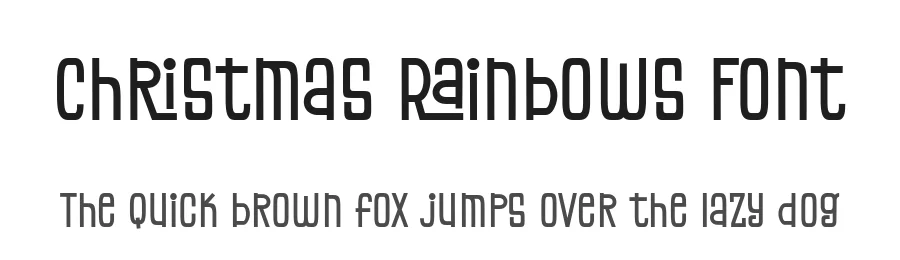 Christmas Rainbows Font by Dreamink Studio — Display Font