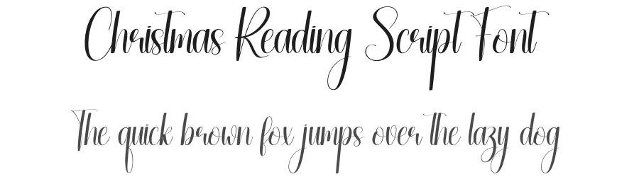 Christmas Reading Script Font by creativeletter — Script Handwritten Font