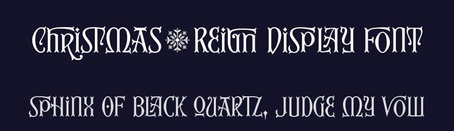 Christmas Reign Display Font by Mans Greback — Display Font — thumbnail 2
