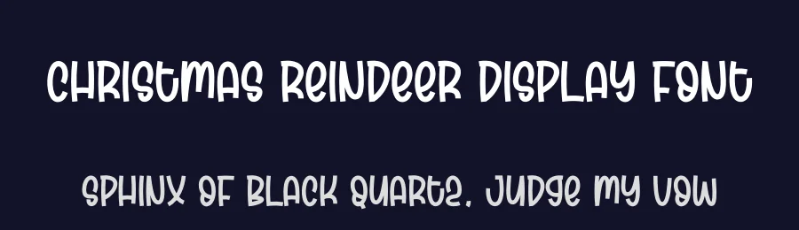 Christmas Reindeer Display Font by andikastudio — Display Font — thumbnail 2