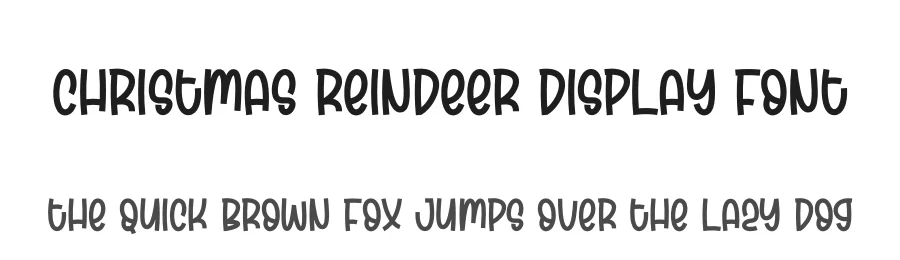 Christmas Reindeer Display Font by andikastudio — Display Font