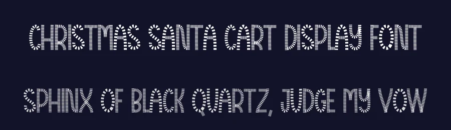 Christmas Santa Cart Display Font by creativeletter — Display Font — thumbnail 2