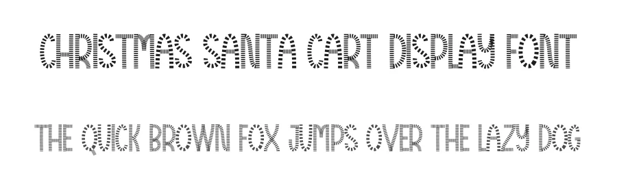 Christmas Santa Cart Display Font by creativeletter — Display Font