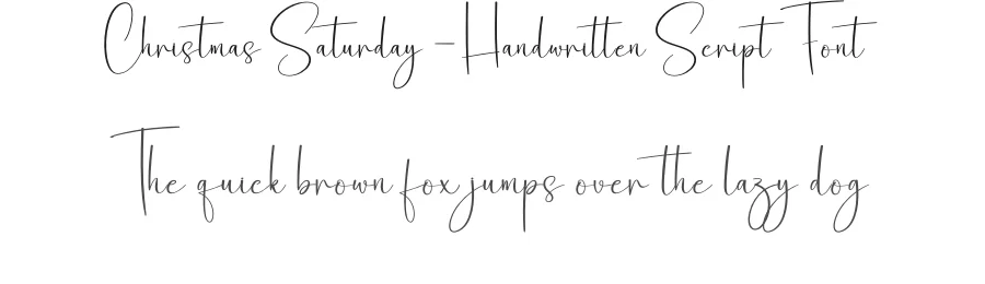 Christmas Saturday – Handwritten Script Font by creativeletter — Script Handwritten Font