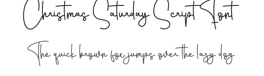 Christmas Saturday Script Font by creativeletter — Script Handwritten Font