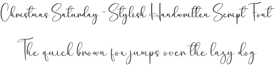 Christmas Saturday – Stylish Handwritten Script Font by creativeletter — Script Handwritten Font