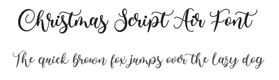 Christmas Script Air Font by airotype — Script Handwritten Font