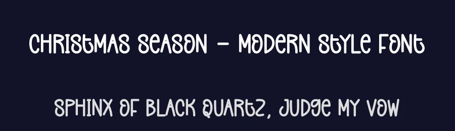 Christmas Season – Modern Style Font by creativeletter — Display Font — thumbnail 2