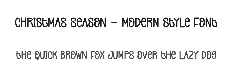 Christmas Season – Modern Style Font by creativeletter — Display Font