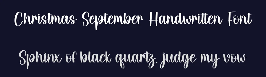 Christmas September Handwritten Font by creativeletter — Script Handwritten Font — thumbnail 2