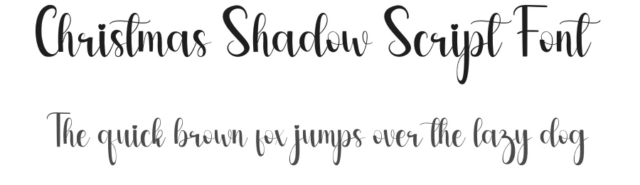 Christmas Shadow Script Font by andikastudio — Script Handwritten Font