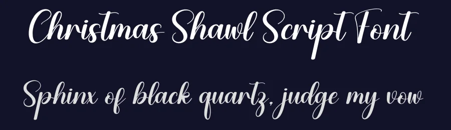 Christmas Shawl Script Font by creativeletter — Script Handwritten Font — thumbnail 2