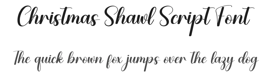 Christmas Shawl Script Font by creativeletter — Script Handwritten Font