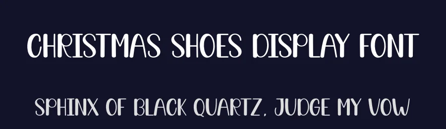 Christmas Shoes Display Font by creativeletter — Display Font — thumbnail 2