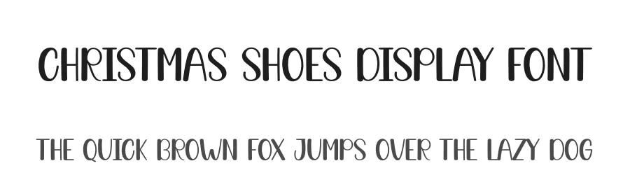 Christmas Shoes Display Font by creativeletter — Display Font