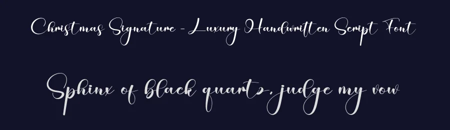 Christmas Signature – Luxury Handwritten Script Font by creativeletter — Script Handwritten Font — thumbnail 2
