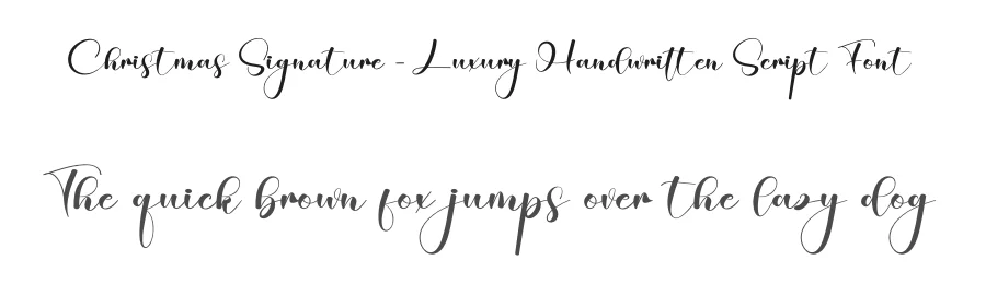 Christmas Signature – Luxury Handwritten Script Font by creativeletter — Script Handwritten Font