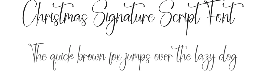 Christmas Signature Script Font by creativeletter — Script Handwritten Font