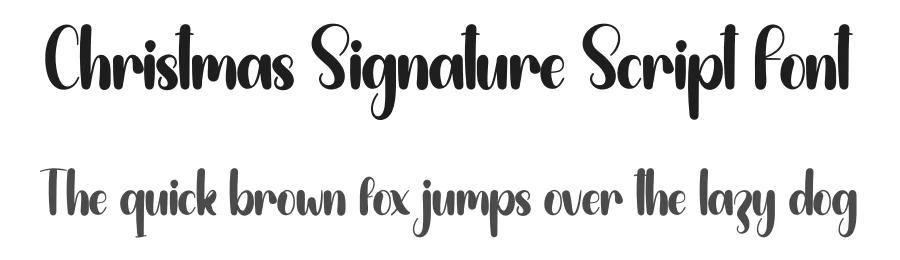 Christmas Signature Script Font by creativeletter — Script Handwritten Font