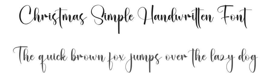 Christmas Simple Handwritten Font by creativeletter — Script Handwritten Font