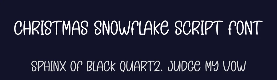 Christmas Snowflake Script Font by andikastudio — Display Font — thumbnail 2
