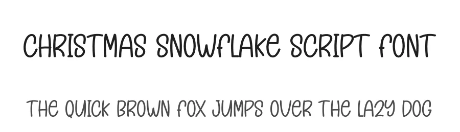 Christmas Snowflake Script Font by andikastudio — Display Font