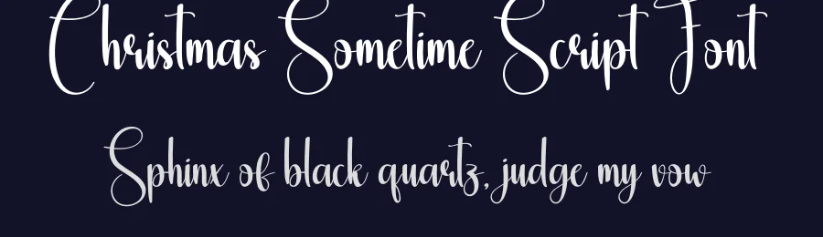 Christmas Sometime Script Font by creativeletter — Script Handwritten Font — thumbnail 2