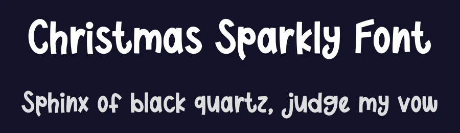 Christmas Sparkly Font by Nadiratype — Display Font — thumbnail 2