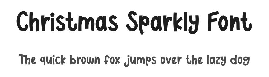 Christmas Sparkly Font by Nadiratype — Display Font