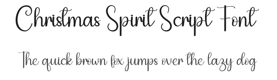 Christmas Spirit Script Font by andikastudio — Script Handwritten Font