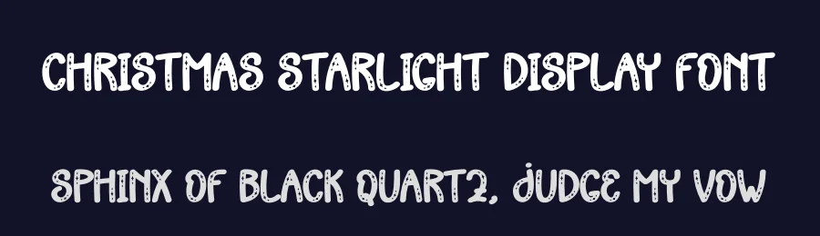 Christmas Starlight Display Font by creativeletter — Display Font — thumbnail 2