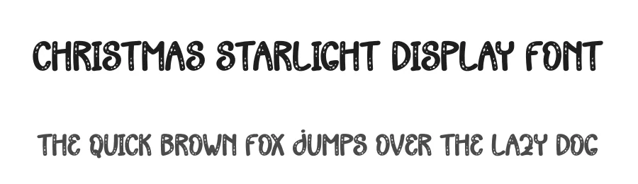 Christmas Starlight Display Font by creativeletter — Display Font