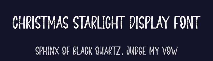 Christmas Starlight Display Font by creativeletter — Display Font — thumbnail 2