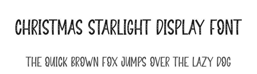 Christmas Starlight Display Font by creativeletter — Display Font