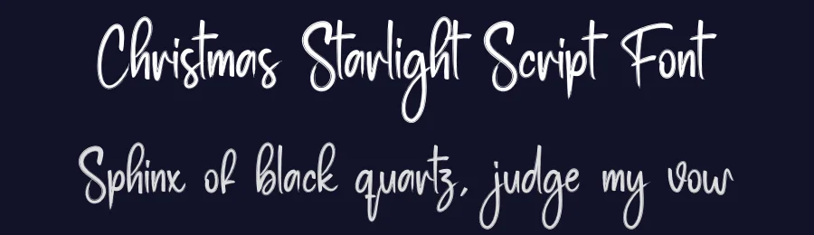 Christmas Starlight Script Font by creativeletter — Script Handwritten Font — thumbnail 2