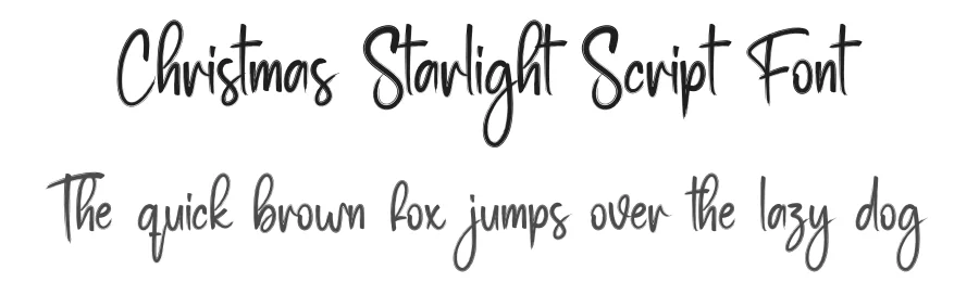 Christmas Starlight Script Font by creativeletter — Script Handwritten Font