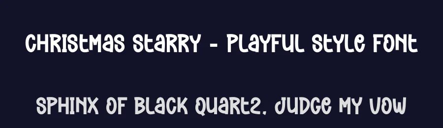 Christmas Starry – Playful Style Font by creativeletter — Display Font — thumbnail 2