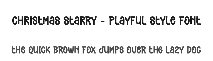 Christmas Starry – Playful Style Font by creativeletter — Display Font