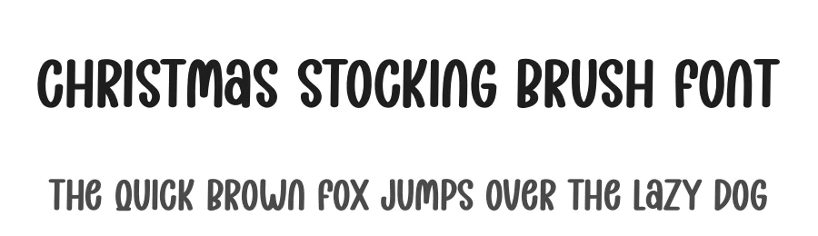 Christmas Stocking Brush Font by creativeletter — Display Font