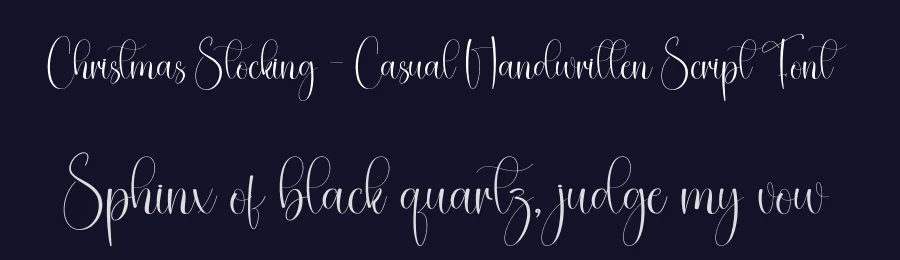 Christmas Stocking – Casual Handwritten Script Font by creativeletter — Script Handwritten Font — thumbnail 2